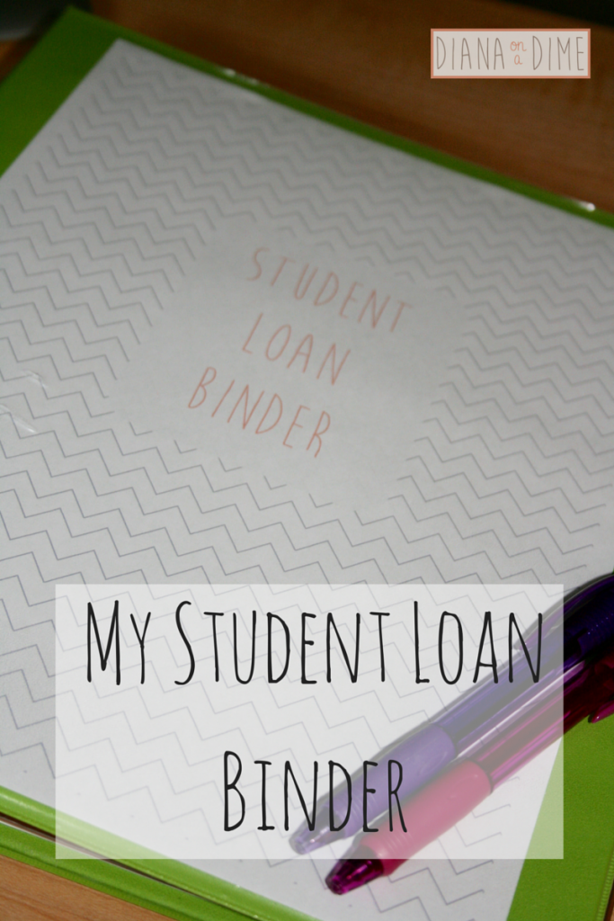 My Student Loan Binder