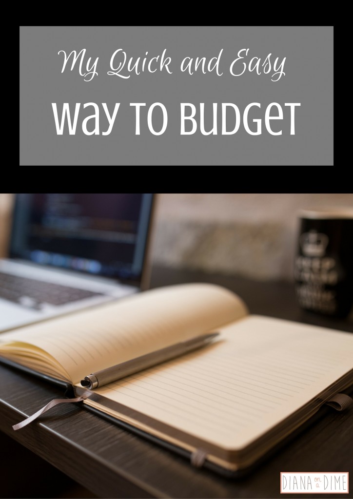 My Quick and Easy Way to Budget