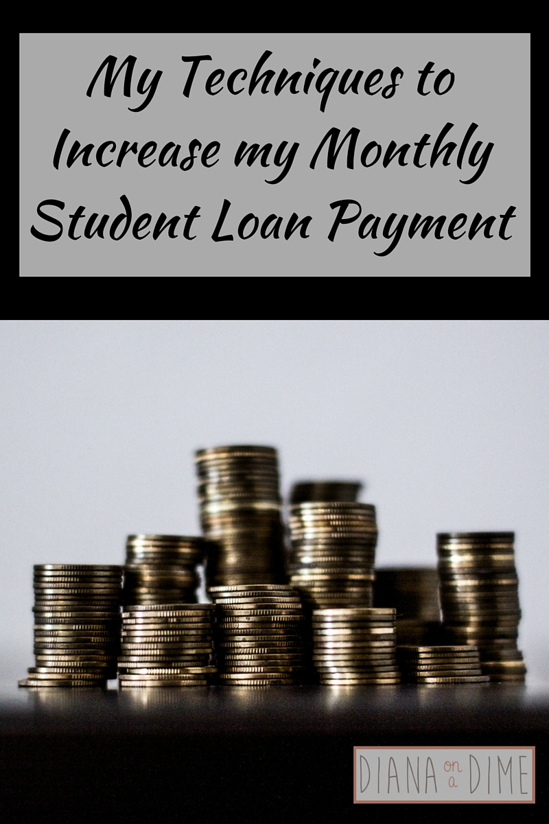 My Techniques to Increase my Monthly Student Loan Payment