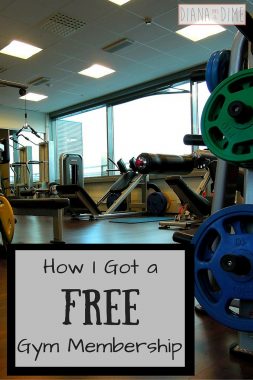 How I Got a Free Gym Membership - Diana on a Dime