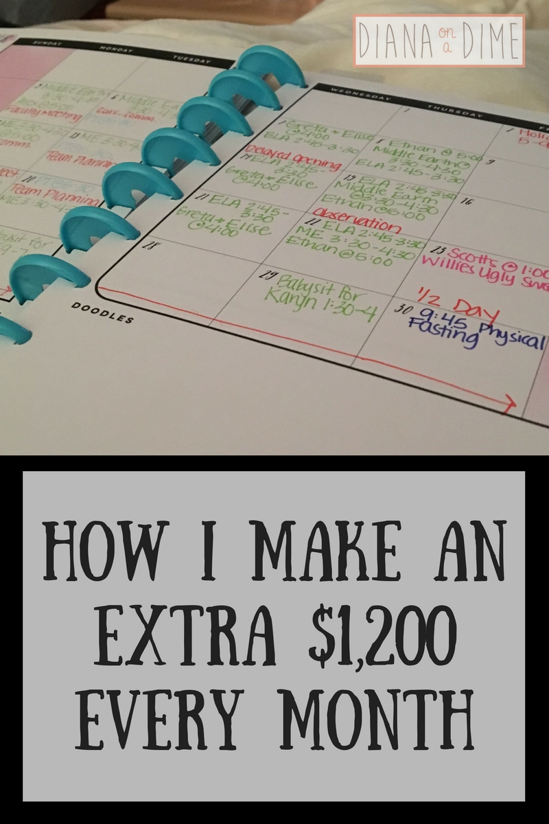 How I Make an Extra $1,200 Every Month